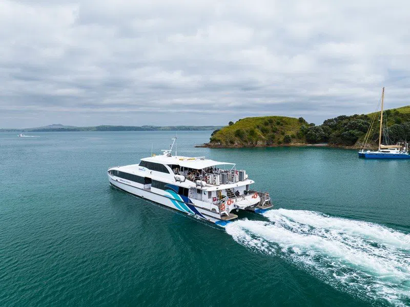 Crossing Auckland's Harbour to Devonport in September
